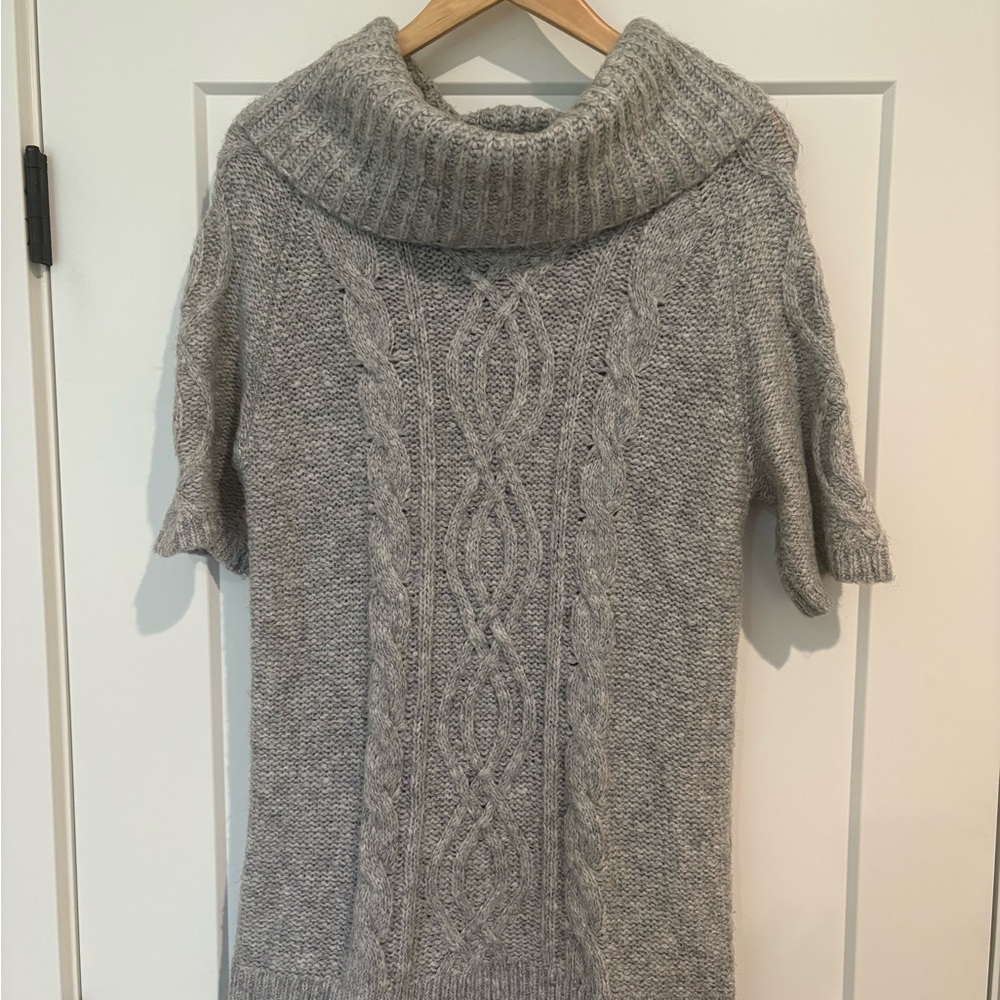 Old Navy Cable Knit Cowl Neck Sweater Dress – Gray, Size Large